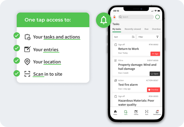 WHS App Australia - Mobile one tap access
