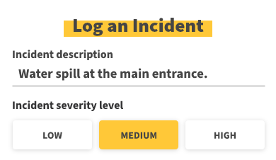 Log an Incident - health and safety management software mobile